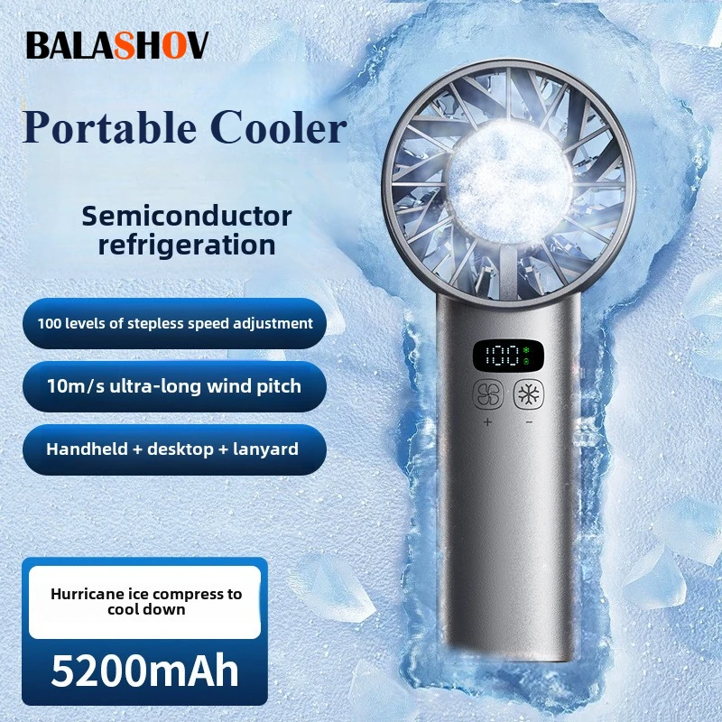 Outdoor Camping Fans - Ventilatore portatile USB ricaricabile con compressione