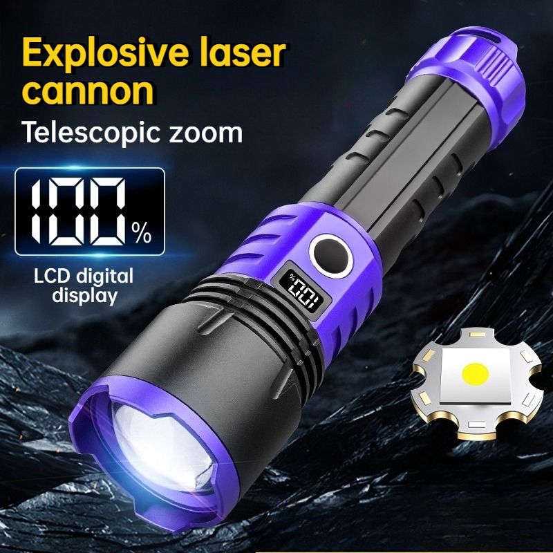 Outdoor Camping Lighting - Torcia LED Multifunzionale ad Alta Luminosità,