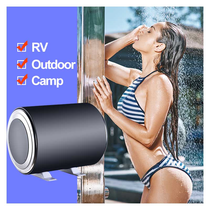Outdoor Camping Hot Water Heater - Scaldabagno Portatile Compatto, Riscaldatore d'Acqua 12V