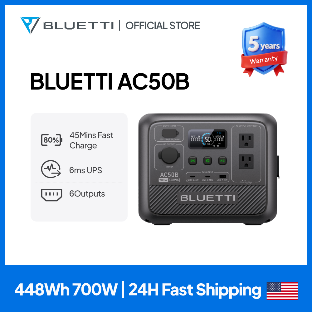 Outdoor Camping Outfit - BLUETTI AC50B Stazione di Alimentazione Portatile