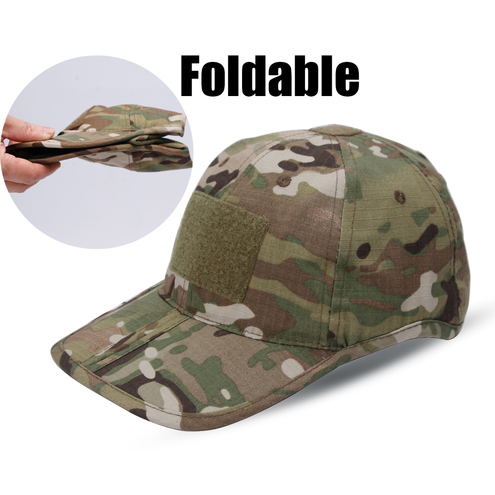 Zd Outdoor Camping - Berretto da baseball mimetico pieghevole Cappello