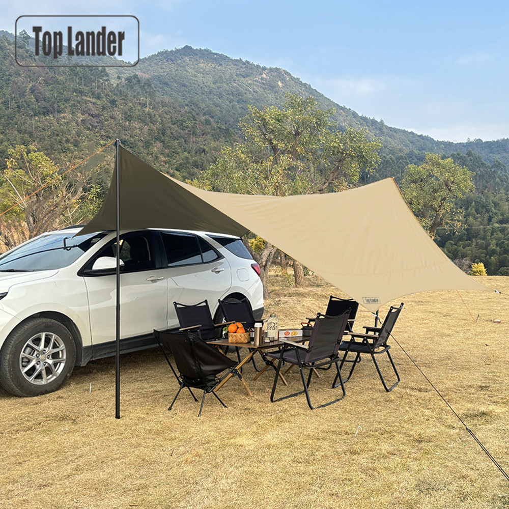 Waterproof Tarp Shelter - 4.5x4.5m Tenda Per Auto Tenda Da