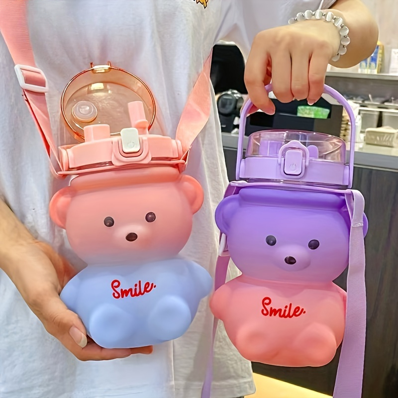 Bear Canister - 1 bottiglia d'acqua con orsetto carino,