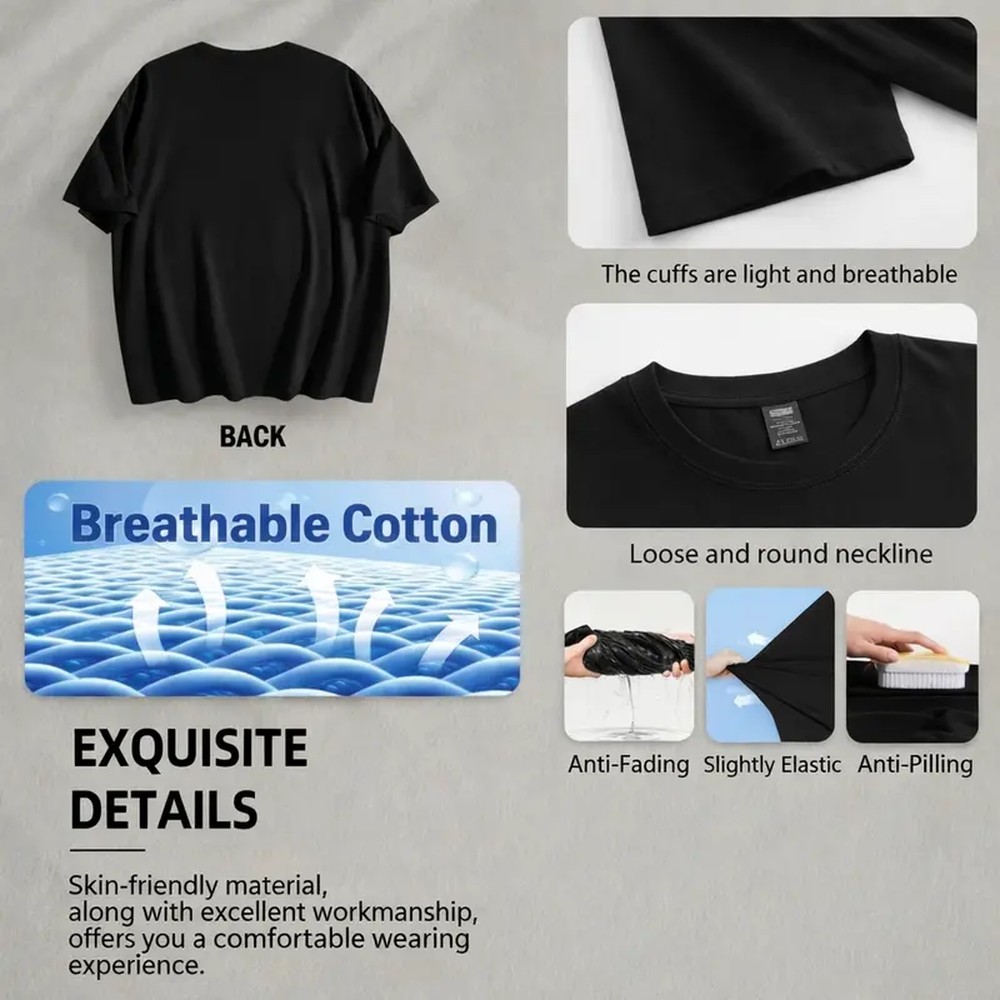 Maglietta nera con stampa di l - Outdoor Camping Outfit recensione e prezzo