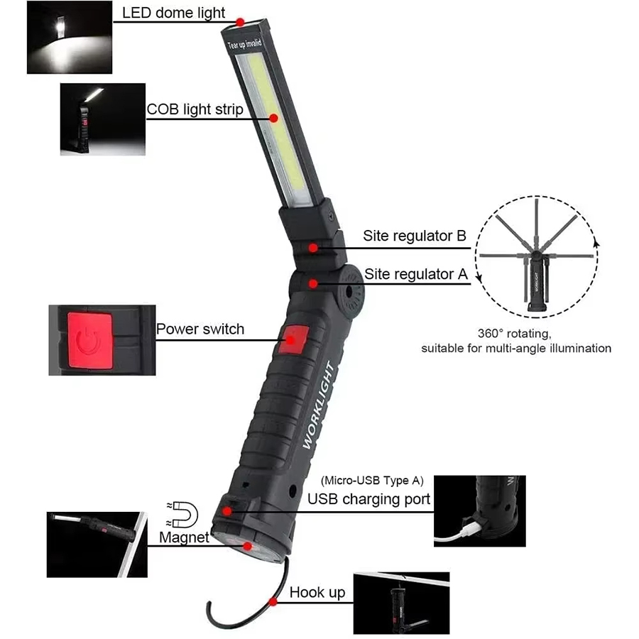 Torcia LED portatile con ganci - Outdoor Camping Lantern recensione e prezzo