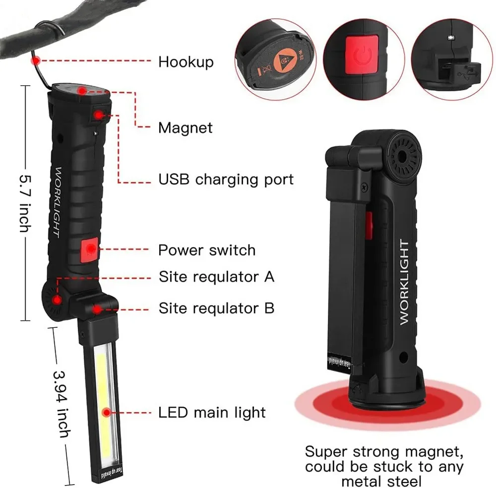 Torcia portatile a LED COB Lam - Outdoor Camping Lighting recensione e prezzo
