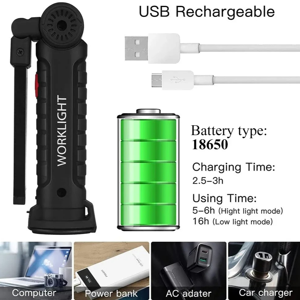 Torcia portatile a LED COB Lam - Outdoor Camping Lighting recensione e prezzo