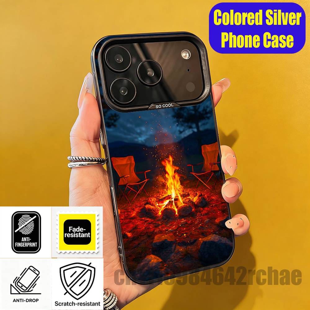 Cover per iPhone con Design Fa - Outdoor Camping Wallpaper recensione e prezzo