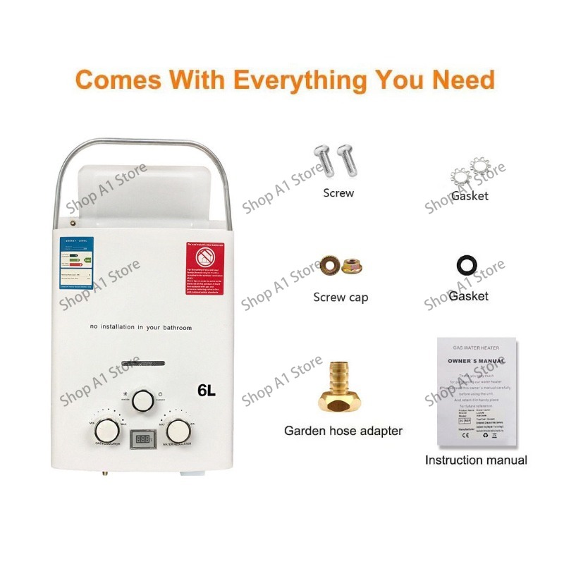 Scaldabagno 6L per Campeggio E - Outdoor Camping Hot Water Heater recensione e prezzo