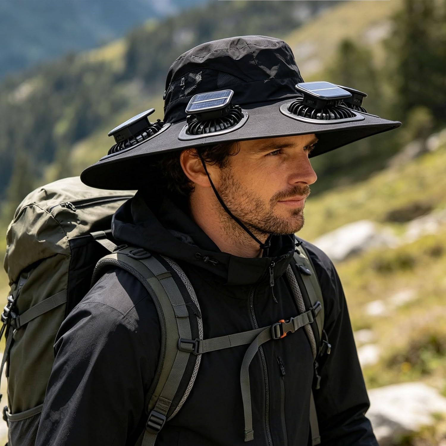 Cappello con 6 ventole solari, - Outdoor Camping Fans recensione e prezzo