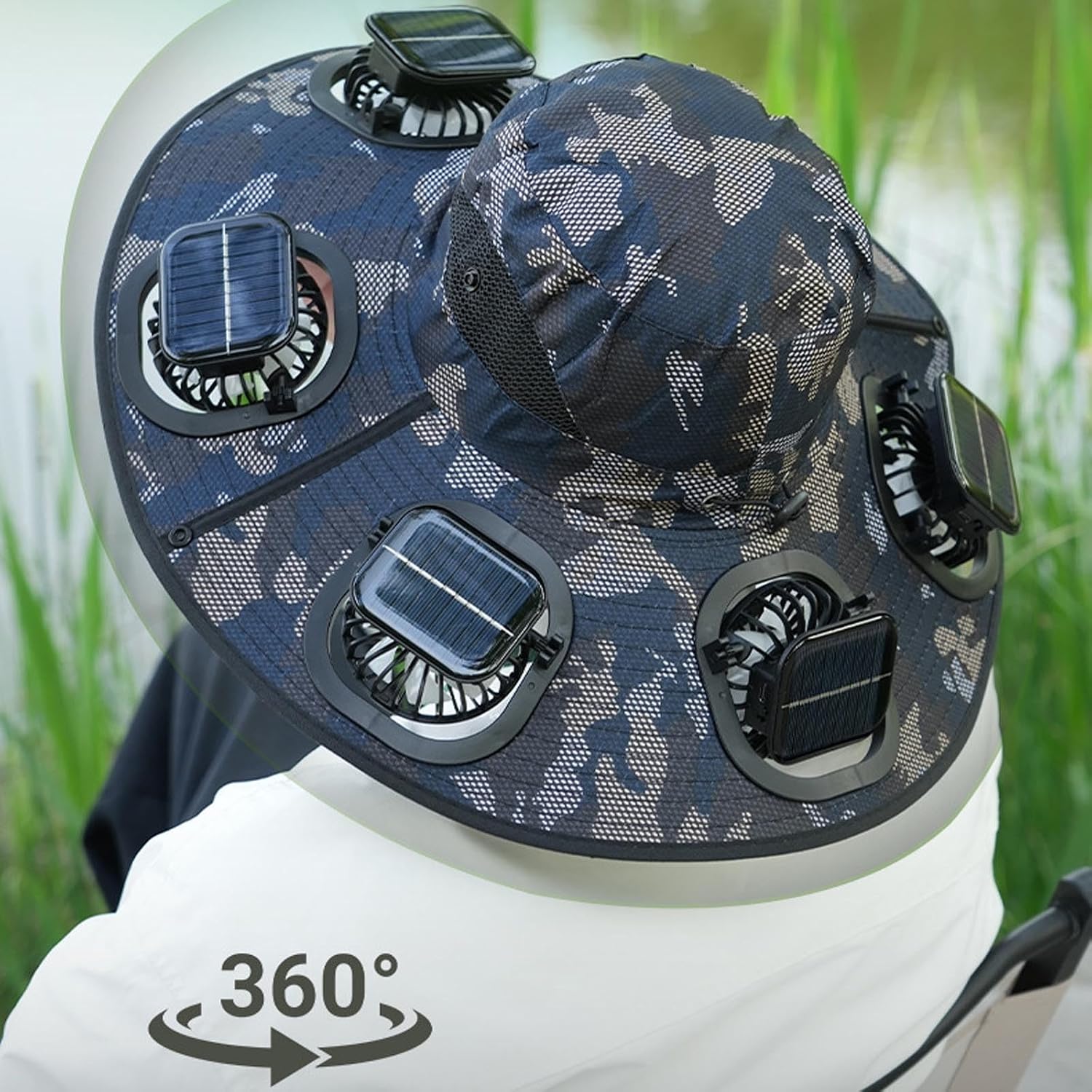 Cappello con 6 ventole solari, - Outdoor Camping Fans recensione e prezzo