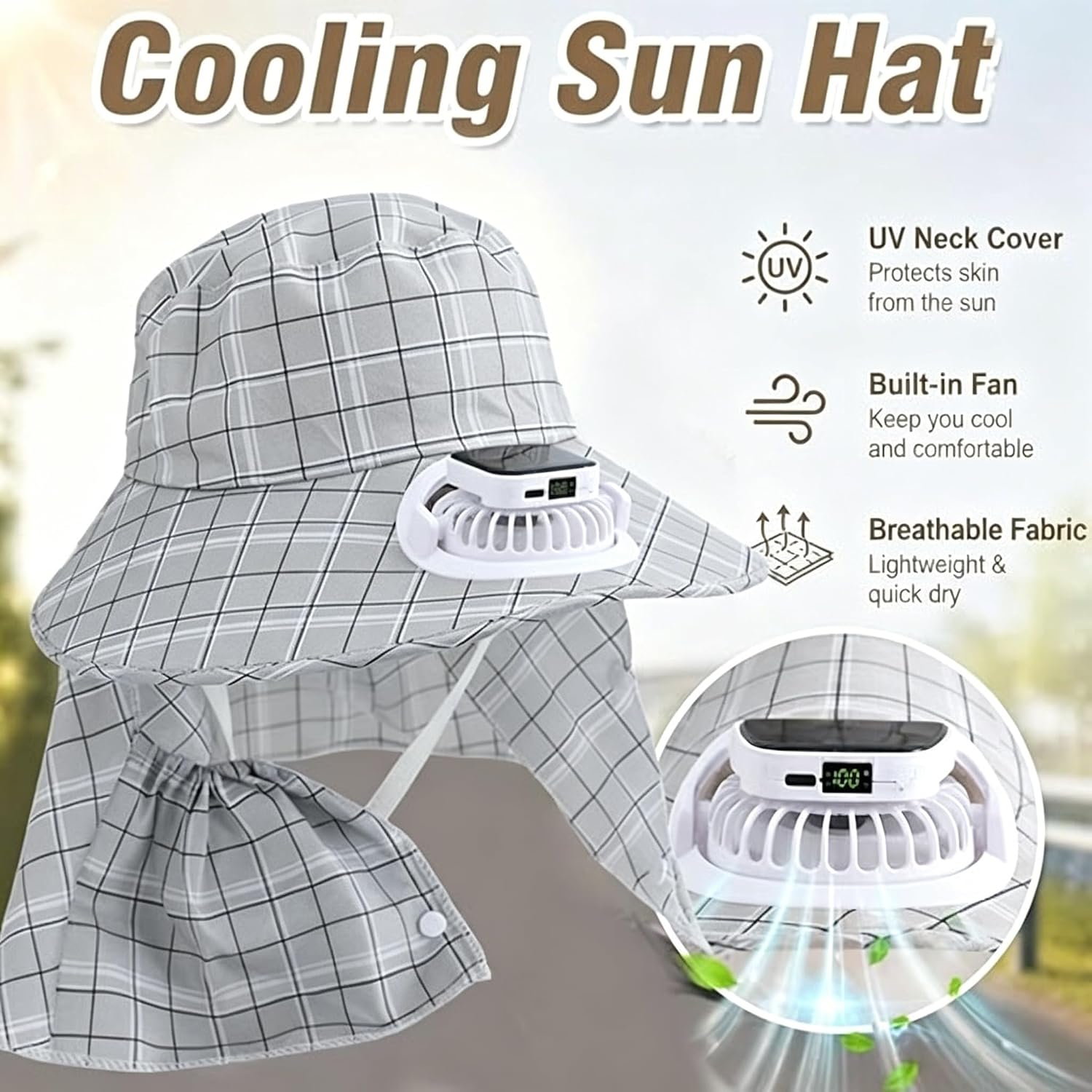 Cappello con Ventilatore Solar - Outdoor Camping Fans recensione e prezzo