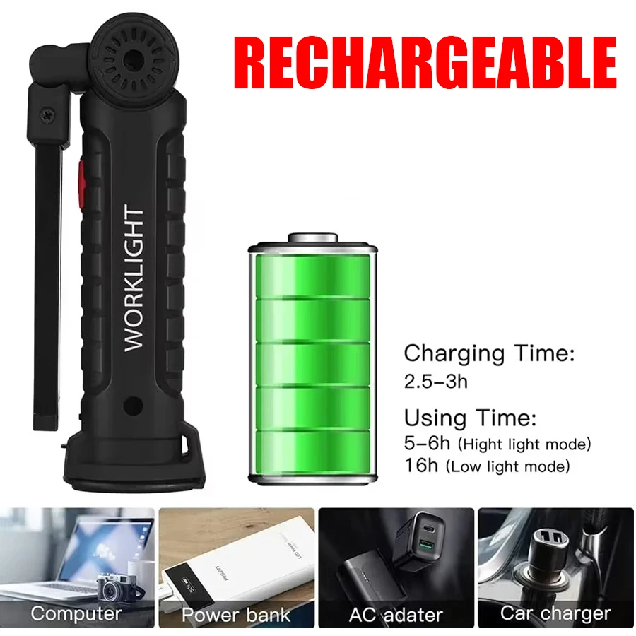 Torcia da lavoro magnetica ric - Outdoor Camping Lantern recensione e prezzo