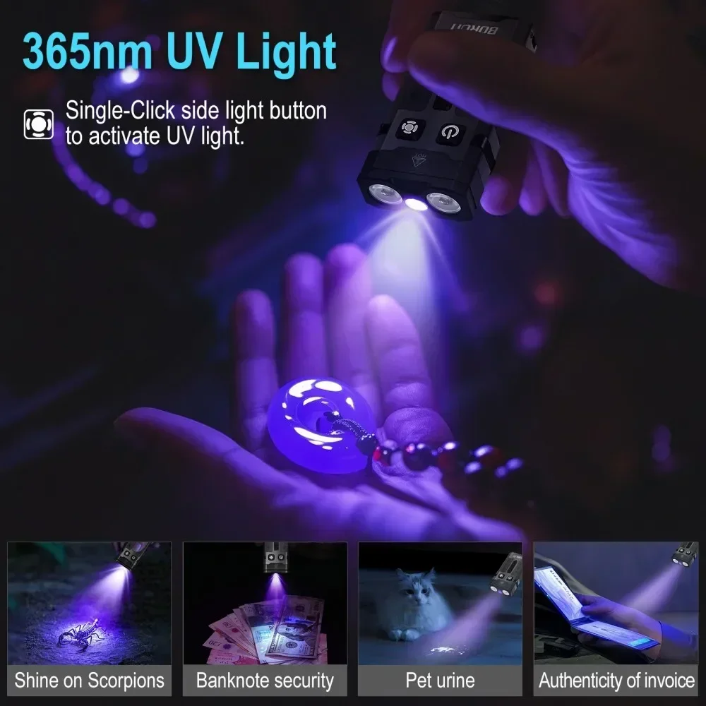BORUiT EV20 1100LM EDC UV Port - Outdoor Camping Lantern recensione e prezzo