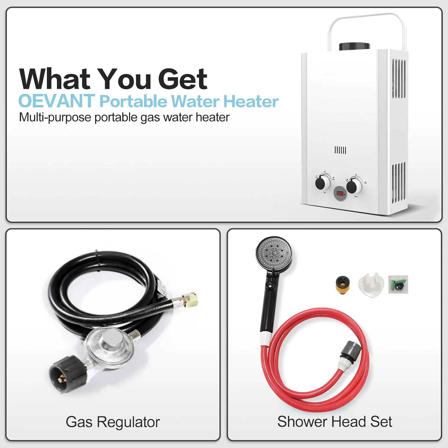 Scaldabagno a propano senza se - Outdoor Camping Hot Water Heater recensione e prezzo