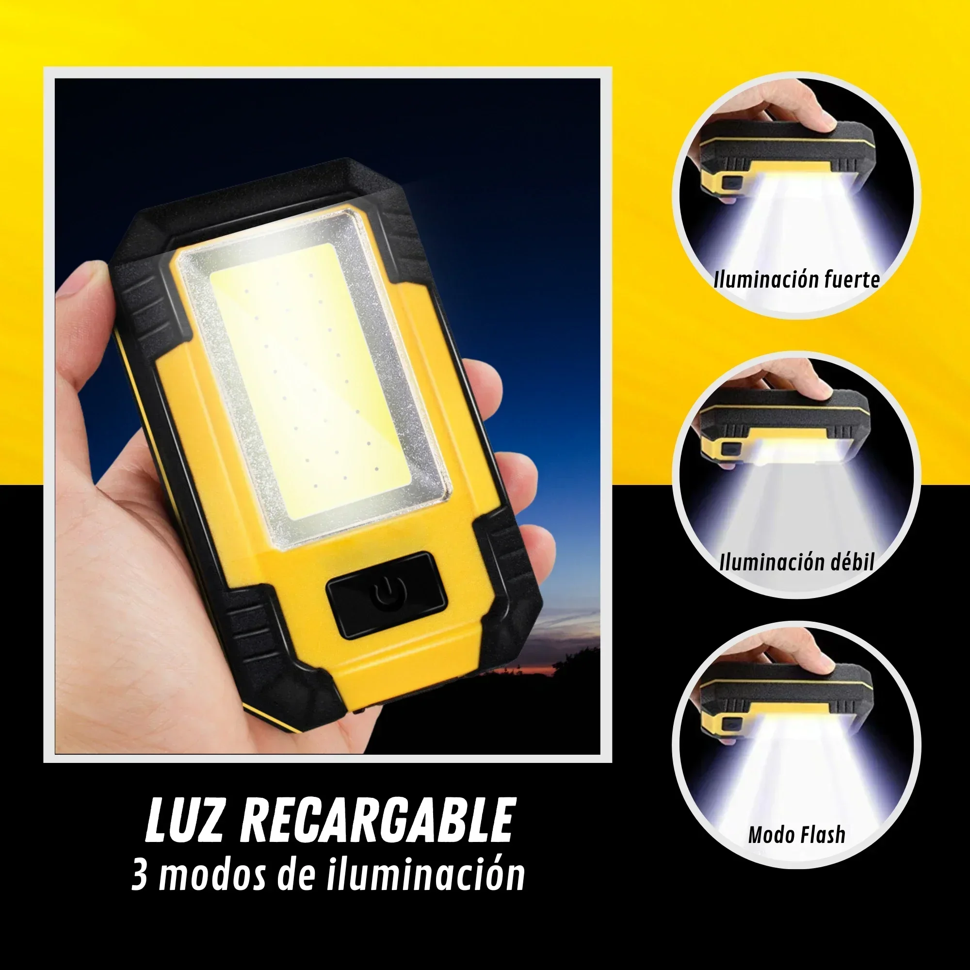 Torcia da Lavoro Ricaricabile  - Outdoor Camping Lighting recensione e prezzo