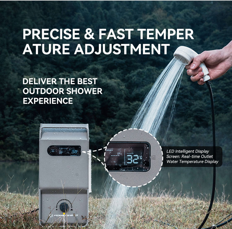 Scaldabagno a gas portatile Po - Outdoor Camping Hot Water Heater recensione e prezzo
