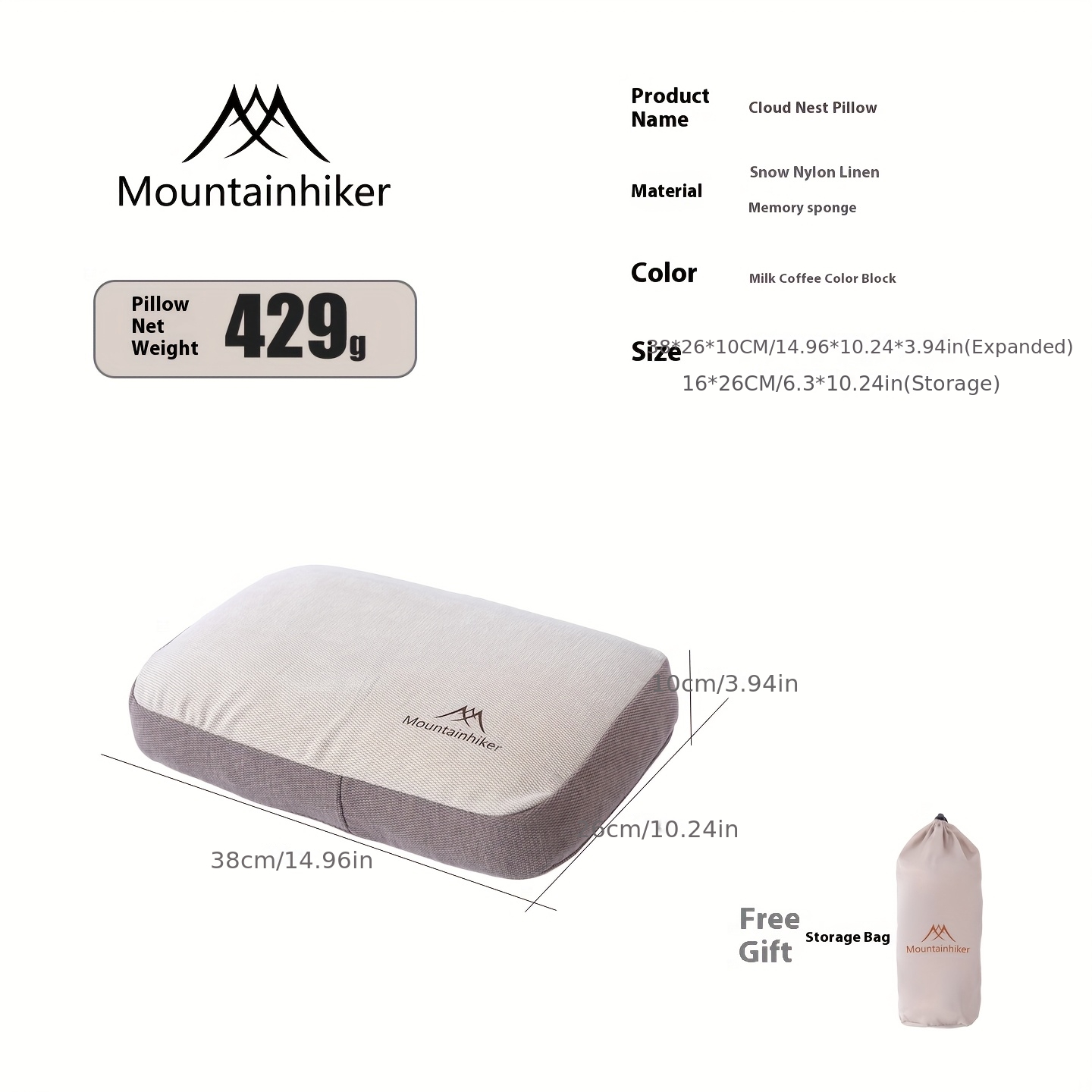 Mountainhiker Cuscino in spugn - Camping Quiet recensione e prezzo