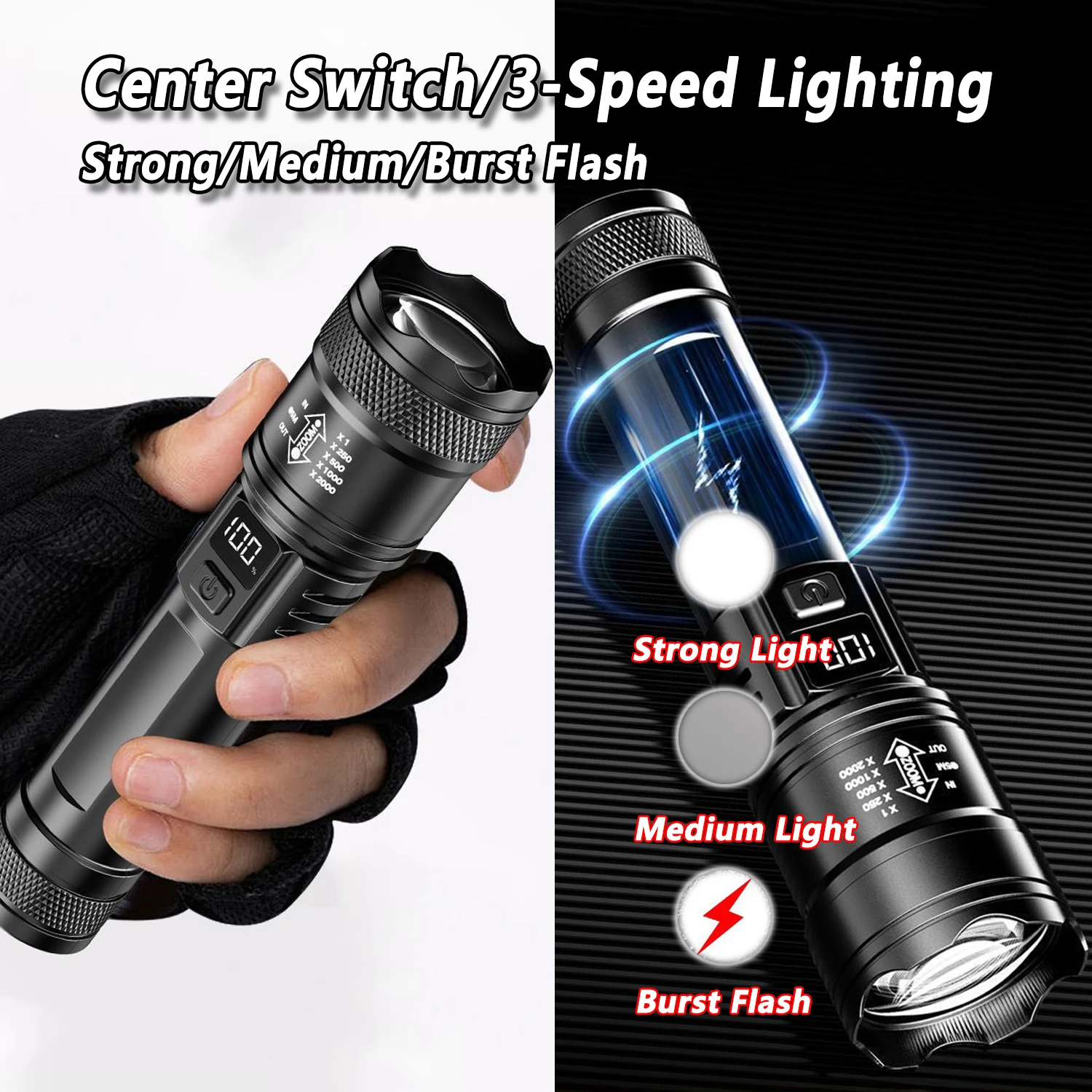 Torcia LED ultra luminosa 2000 - Outdoor Camping Lantern recensione e prezzo