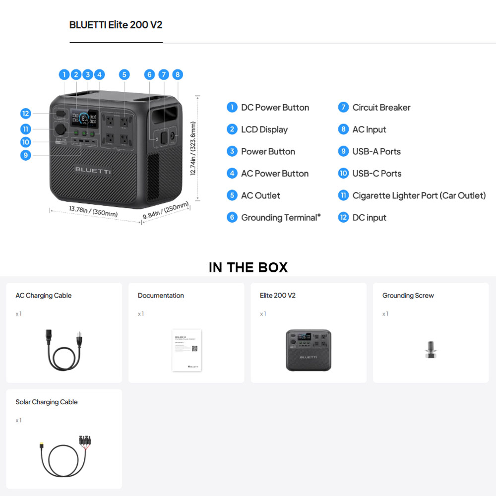 【Rinnovato】BLUETTI Elite 200 V - Outdoor Camping Outfit recensione e prezzo