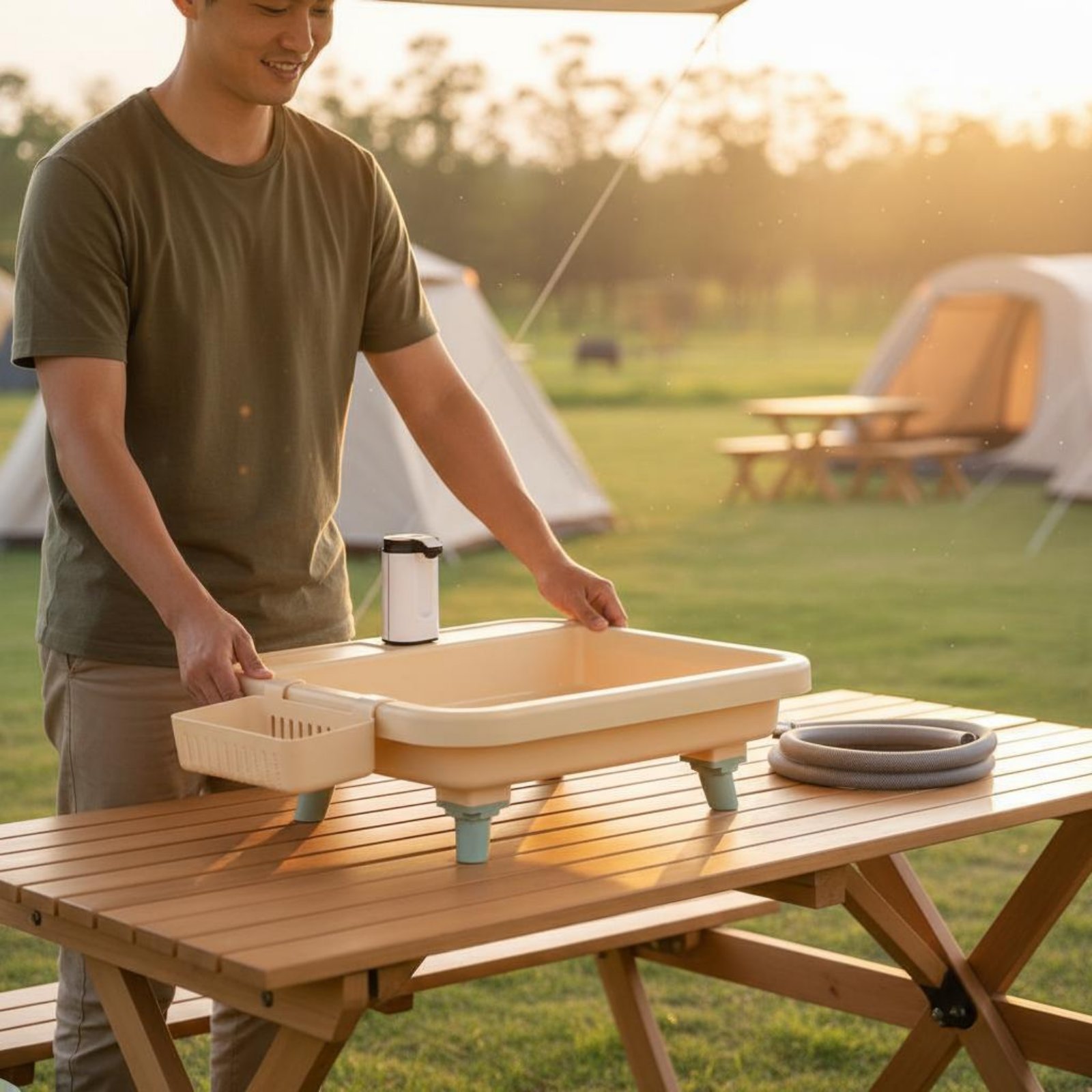 Stazione di Lavaggio Portatile - Outdoor In Camping recensione e prezzo